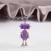 New Creative Wood Robot Pendant Necklace Personality Cartoon Sweater Chain Fashion For Men Women Party Jewelry Gift Wholesale