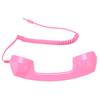 Retro Phone Handset Multifunction Radiation Proof Handheld Cell Phone Receiver for Mobile Phones Computers Pink