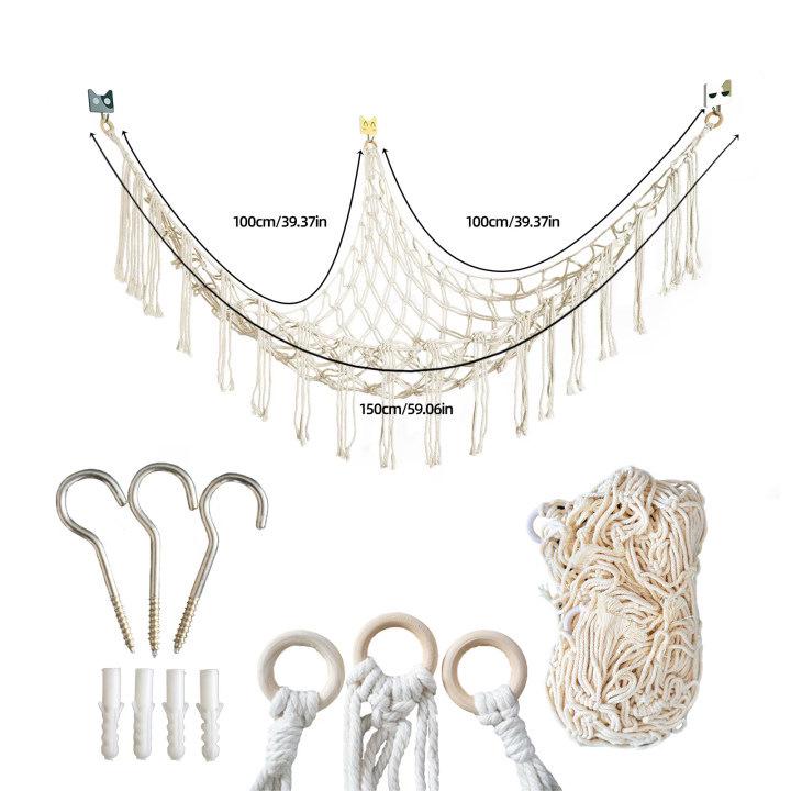 Large Plush Toy Hammock Net for Stuffed Animal Storage In Children's Bedrooms