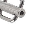 2Pcs Slide Buckle 316 Stainless Steel Rectangle   Knurled Roller Belt Buckles