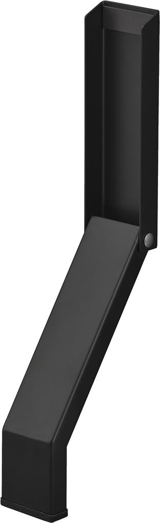 Yamazaki Tower Folding Door x D7 x H28cm in Easy Entry Product 3723 Stopper, Black, Tape-Attached, Approx. W4.5 (When Use), Double-Sided Tape,