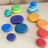 Cross-Border Toddler Rainbow Stacking & Ring Toss Tower - Educational Wooden Blocks for Early Learning & Cognitive Development.