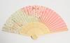 [Hasegawa] Women's Silk Fan with Fan Case, Boxed (Cherry Blossom Pink)