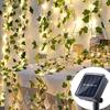 Luces de Hadas 7M 50LEDS/12M 100LEDS Luces Solares Hoja de Arce Impermeable Guirnalda Exterior Lámpara Solar Navidad para Decoración de Jardín