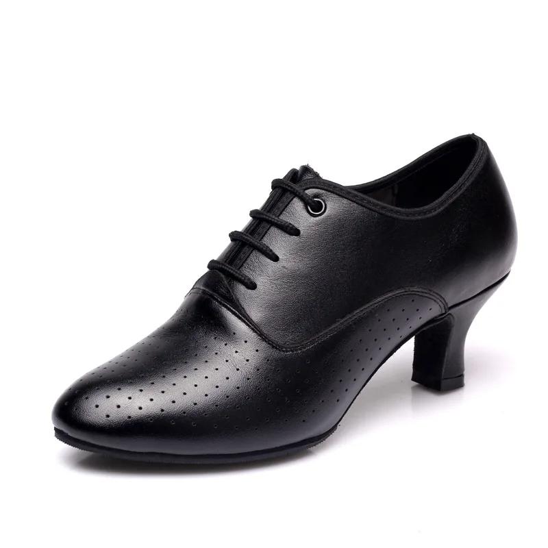 Women Genuine Leather Jazz Dance Shoes Latin Salsa Ballroom Shoes Soft Breath Woman Practice Dancing Shoes Ladies Sneaker