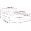 VidaXL Sommier à Lattes de Lit avec Matelas et LED, Lit Rembourré, Lit Double, Lit Adulte de Chambre à Coucher Intérieur, 3134407