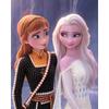 Disney Pearl Painting Frozen Anna and Elsa Sisters 5D DIY Pearl Picture Crafts for Adults/Beginners Gift Ideas Home Decor