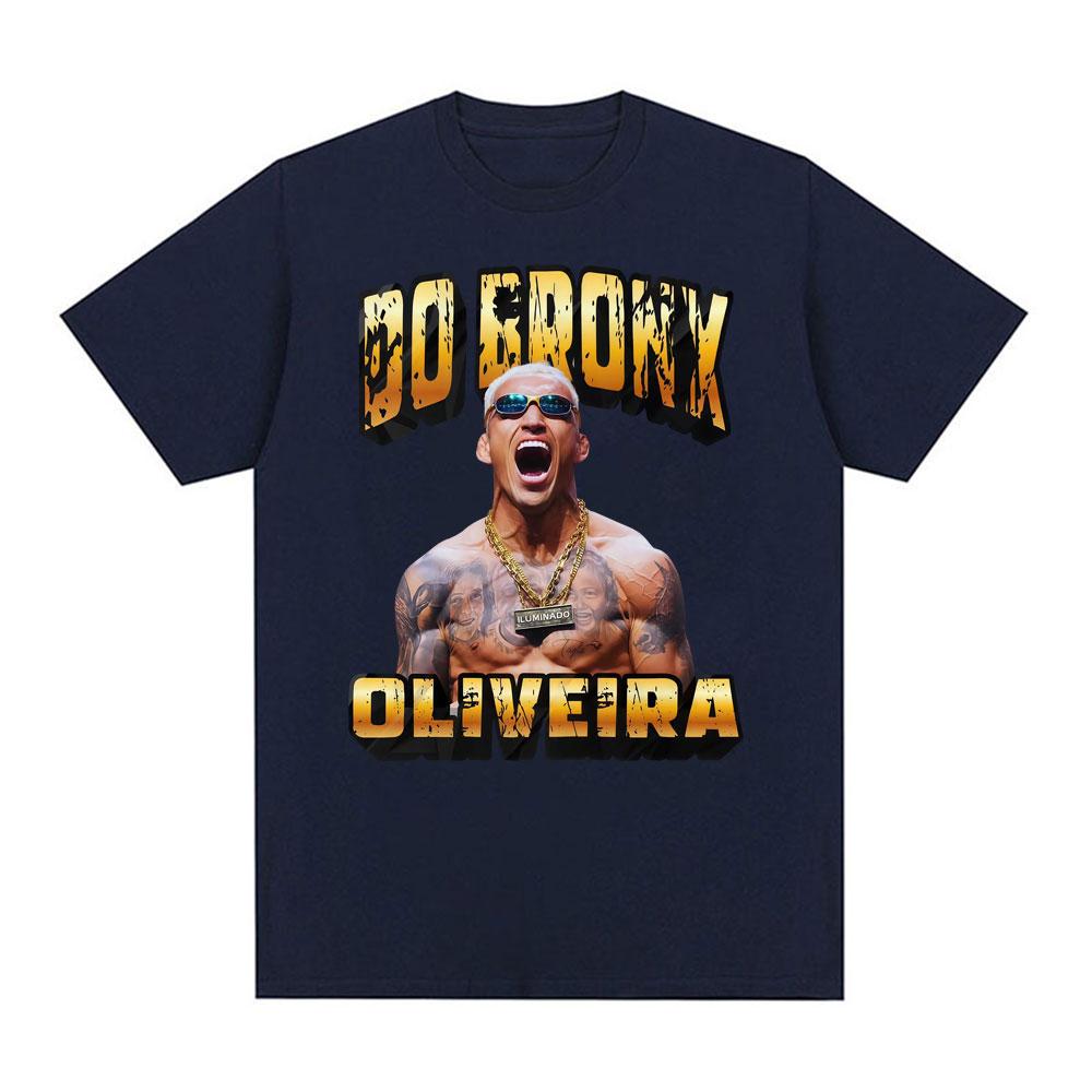 Charles Oliveira Do Bronx Fan Gift T Shirt Unisex Women Fashion Vintage Short Sleeve Tshirts Casual Cotton Cool Oversized Tshirt