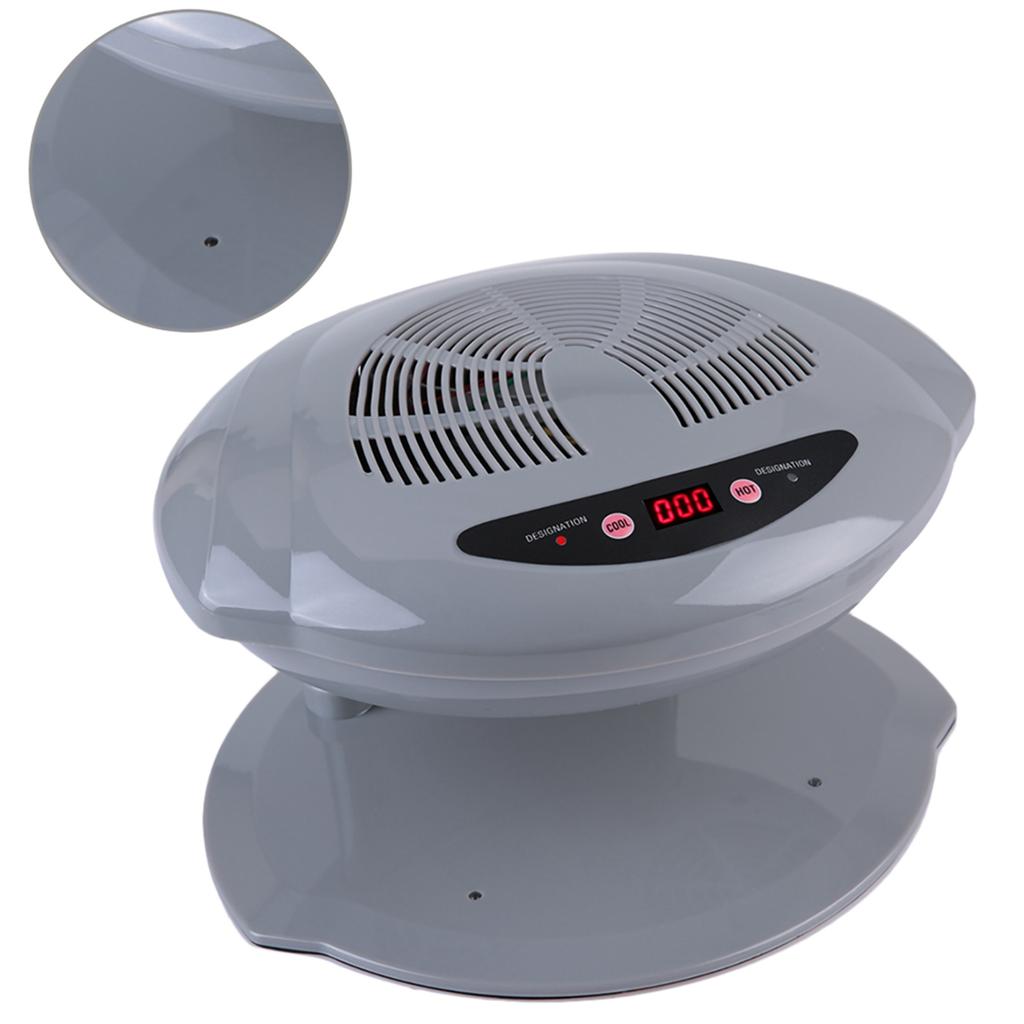 2 in 1 Grey CoolWarm Air Blow Temperature Sensor Nail Polish Dryer Machine