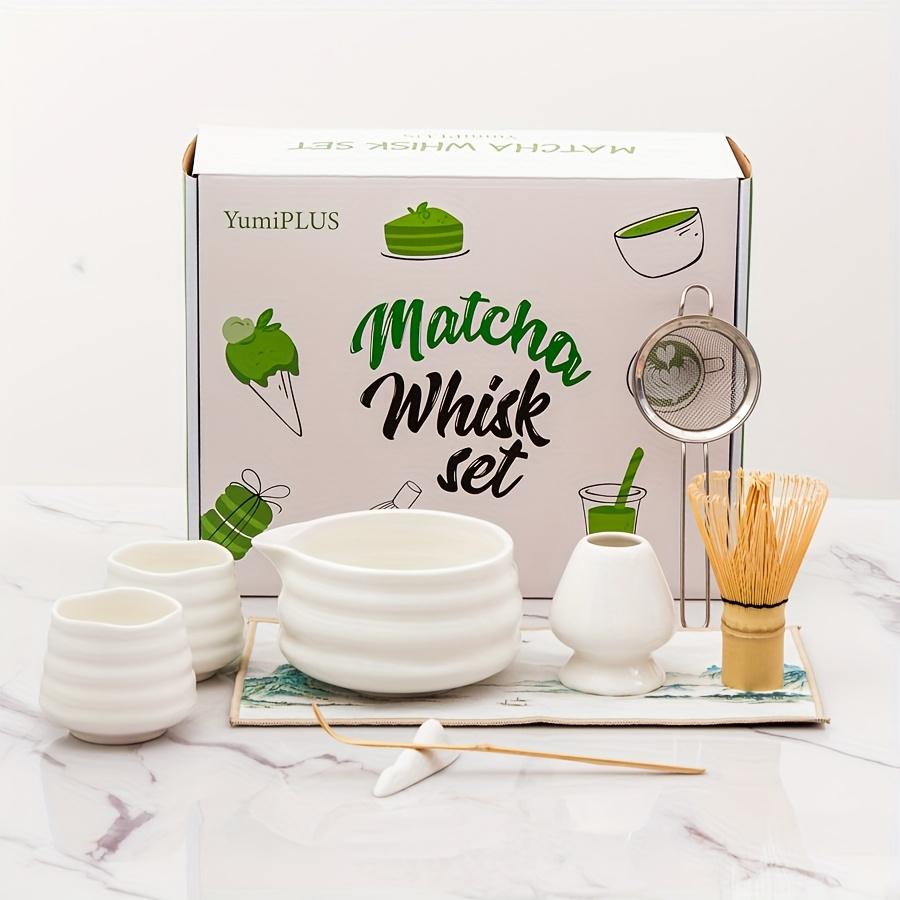 

Набор из 9 предметов для матча белая подарочная коробка набор для японской традиционной чайной церемонии Уникальный подарок на день рождения, День благодарения и Рождество Over Eight-piece Set