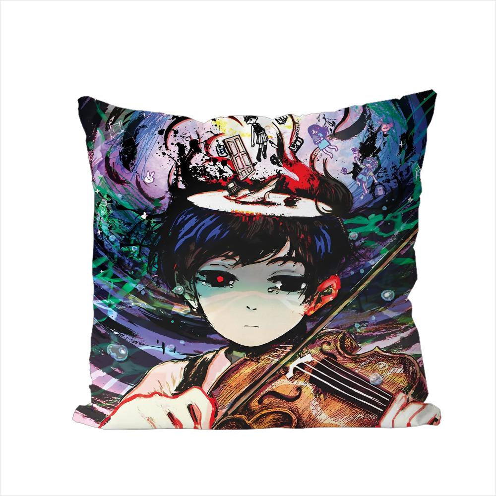 Game OOMORI Pillow Case For Car Sofa Decorative Home Doublesided Print Plush Square Throw Pillow Cushion Cover