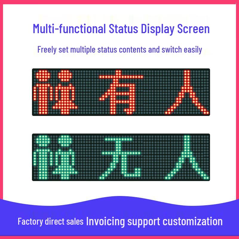 Office Room Status Display Sign