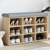 Schuhbank für den Eingangsbereich, mit Platz für 9 Paar Schuhe, vielseitig einsetzbare Schuhbank, 82 x 32 x 50 cm