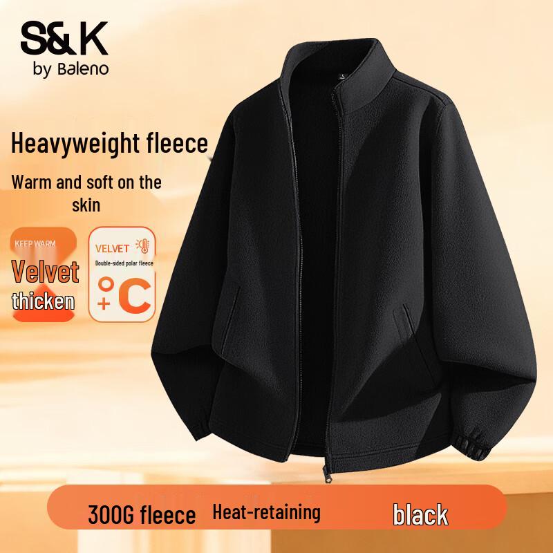 

Baleno Men s S&K Series Fleece Stand Collar Jacket 2XL