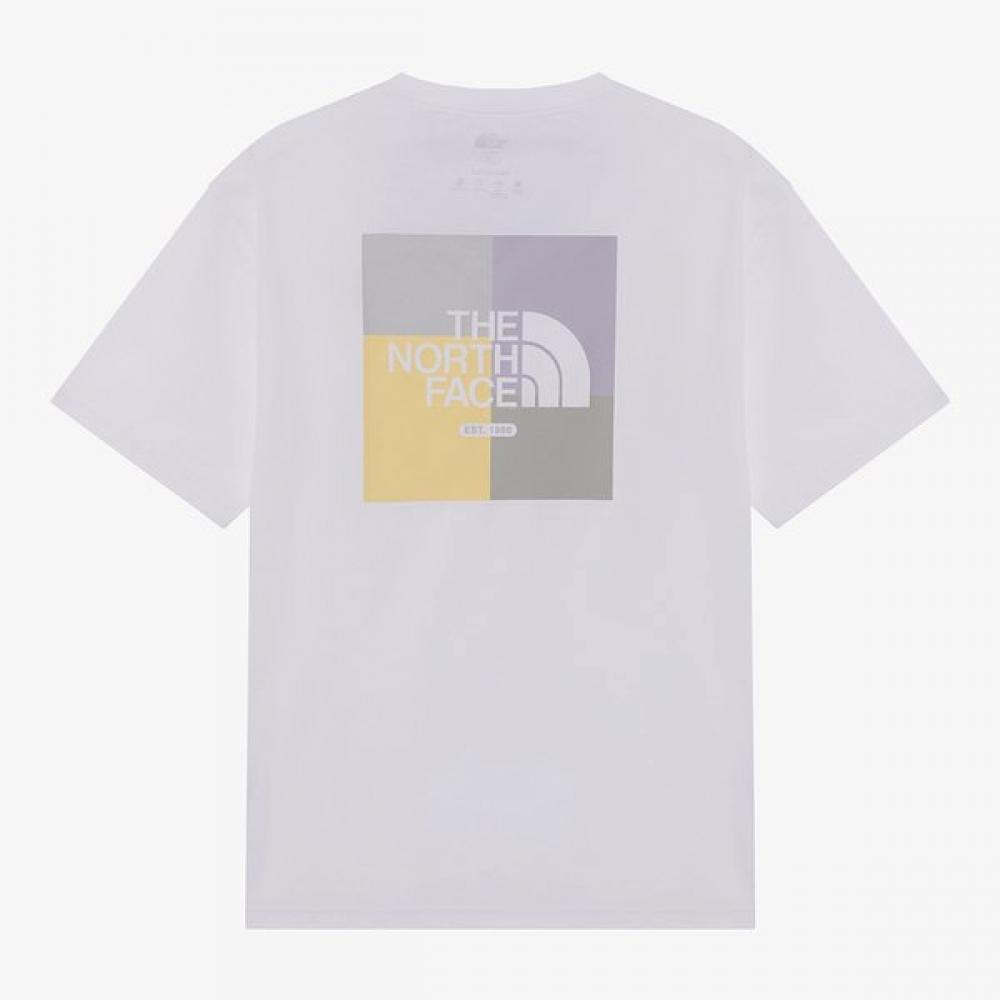 

The North Face White Label Color Pick Ex Short Sleeve Round Tee Model Nt7ur24k WHITE/110