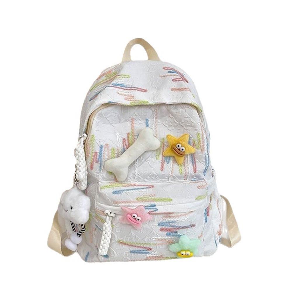 Backpack Korean version Japanese star college wind backpack niche design fresh girl campus class student schoolbag