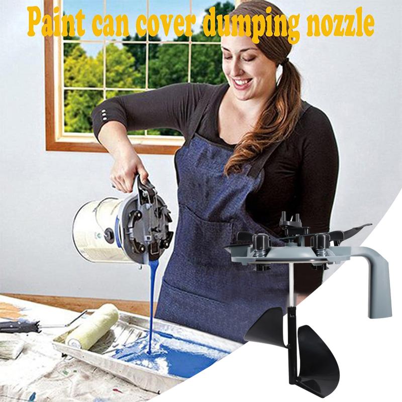 1 L/4L Mischpartner Farbbehälterdeckel Farbbehälterabdeckung Farbfarbwerkzeug Pastendeckel Rührstab Universalwerkzeug Dosenverkapselungsdeckel