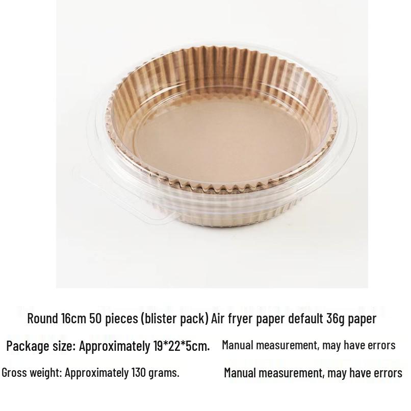 Food Grade Silicone Air Fryer Baking Papers, 16cm-20cm