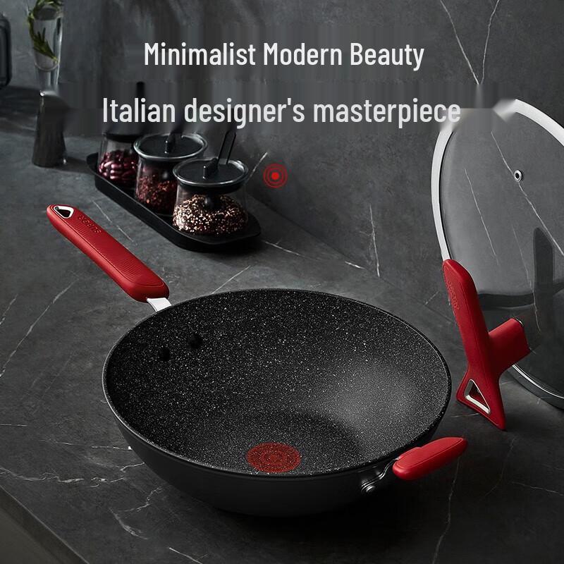 Supor 32cm Maifan Stone Non-stick Wok