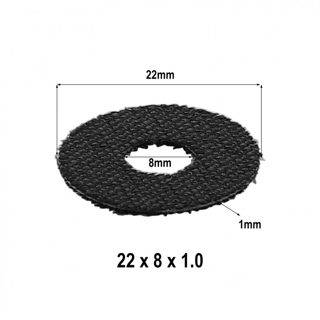 Rondella di trascinamento in fibra di carbonio prodotta con precisione per mulinello da baitcasting a tamburo, spessore 1 mm