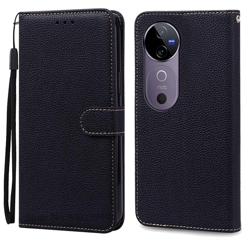 For Vivo V40 Case Wallet Leather Flip Cover For Vivo V40 5G Case Vivo V40 Pro Phone Cover Coque Fundas Book Shell