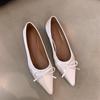 2025 Leather Spring Autumn Handmade Bowknot Flats Ballerina Shoes Women Loafers Low Heel Women Flats Shoes