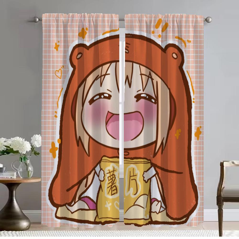 

Шторы Sankaku Head Anti-mosquit Wartains 2 Pieces, современные шторы для гостиной, для камеры, украшения на Хэллоуин, перегородки для детей W50xH70cmx2pcs-CL