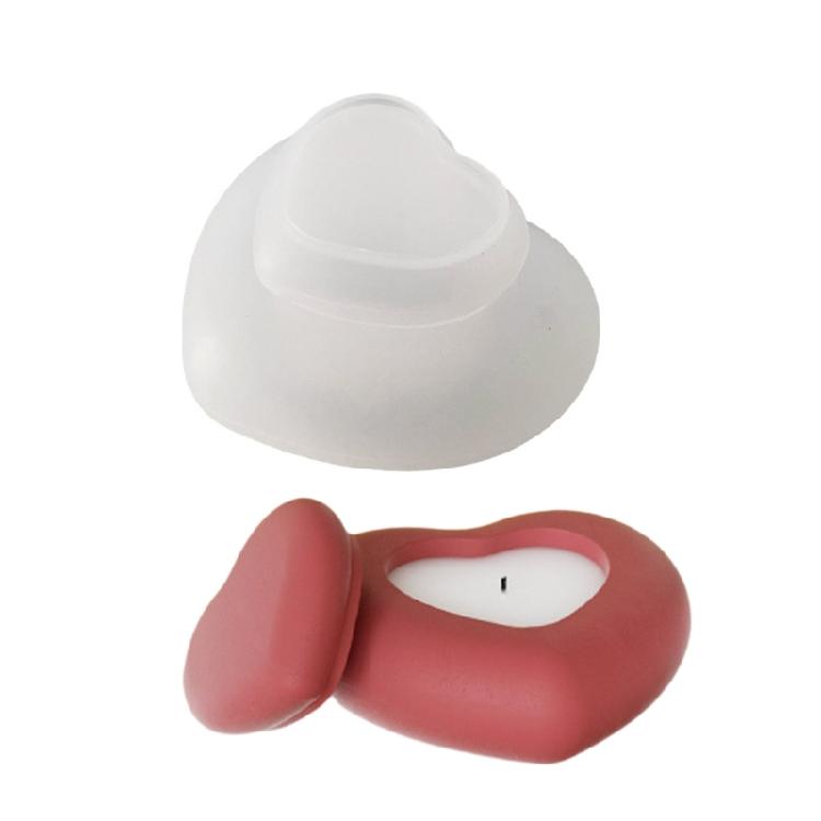 Easy to Use Silicone Heart Shaped Mold for Handmade Crystal Epoxy Resin Organizers and Candle Storage Holders 1