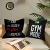 GYM Exercise Time Personalized Pillow Cover Kids Bedroom Wild Party Decor Pillowcase kid Birthday shower Gift