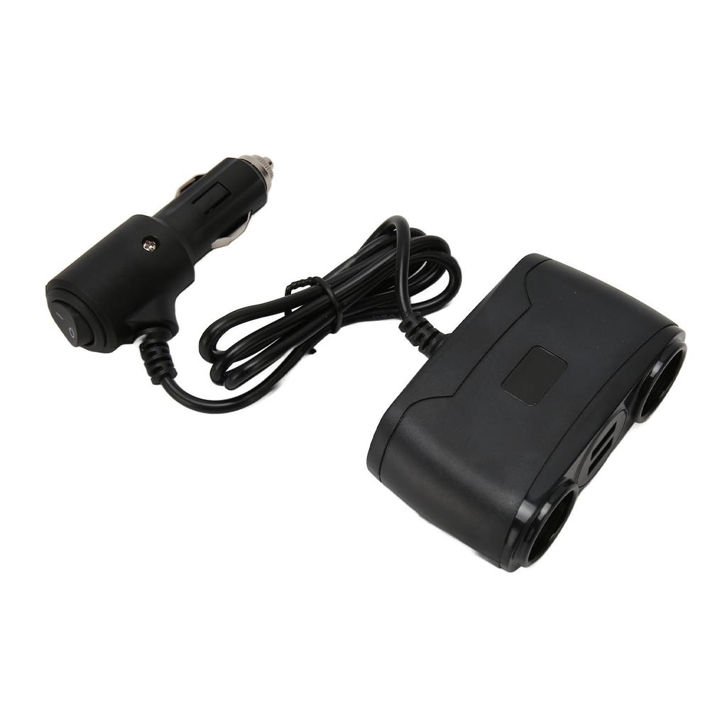 Car Cigarette Lighter 120W Multifunctional Dual USB Ports Charger Adapter for Mobile Devices