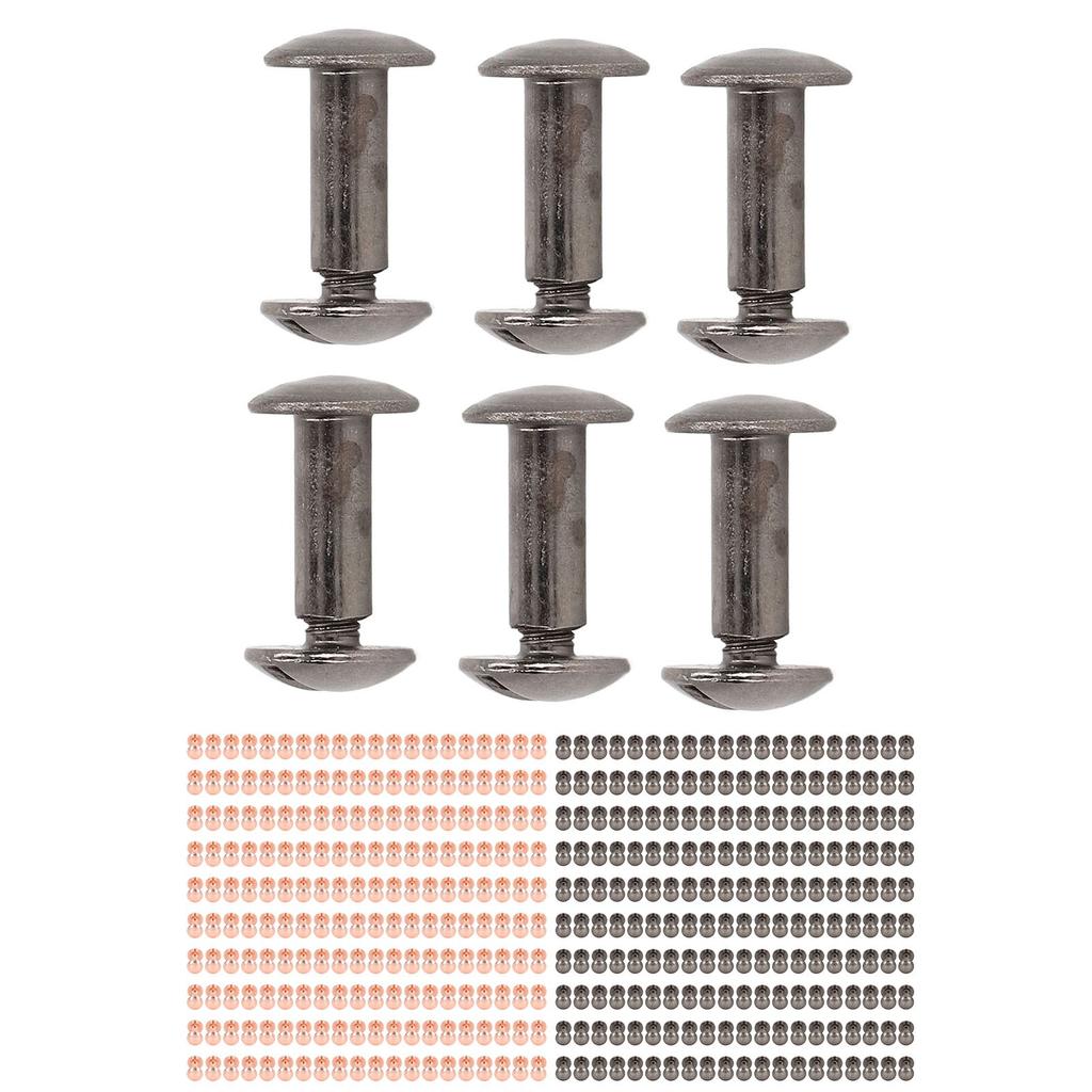 200 Sets Book Binding Screw Environmental Brass Metal Chicago Binding ...