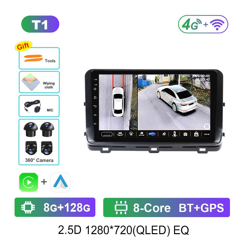 Car Radio Multimedia Player Android 14 Intelligent System for Kia Ceed 3 CD 2018 - 2022 2.5D Screen GPS Navigation WiFi BT