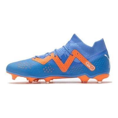 Future Match FG/AG Supercharge Pack - Azul Brilho Tênis Masculinos Branco Ultra-Laranja 107180-01