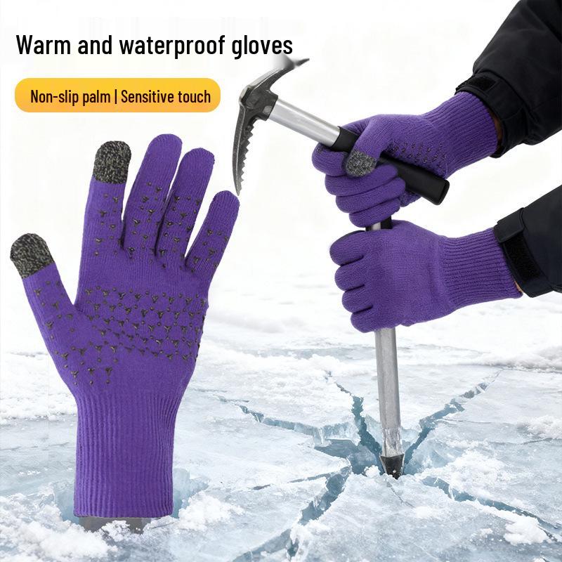 Waterproof, Warm, Touchscreen, Non-Slip Gloves for Outdoor Activities - Ideal for Cycling, Biking, Scooters, and Skiing
