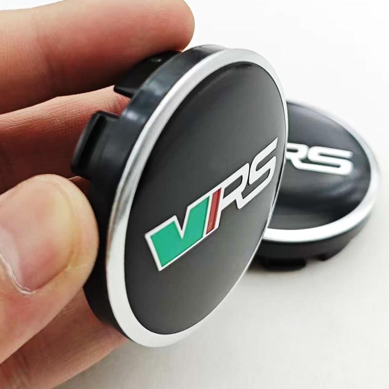 4 Stück 56mm Auto Styling Radnabendeckel Logo VRS Felgenabdeckung Abzeichen Emblem Für Skoda Rapid Octavia RS Kodiaq Fabia Zubehör