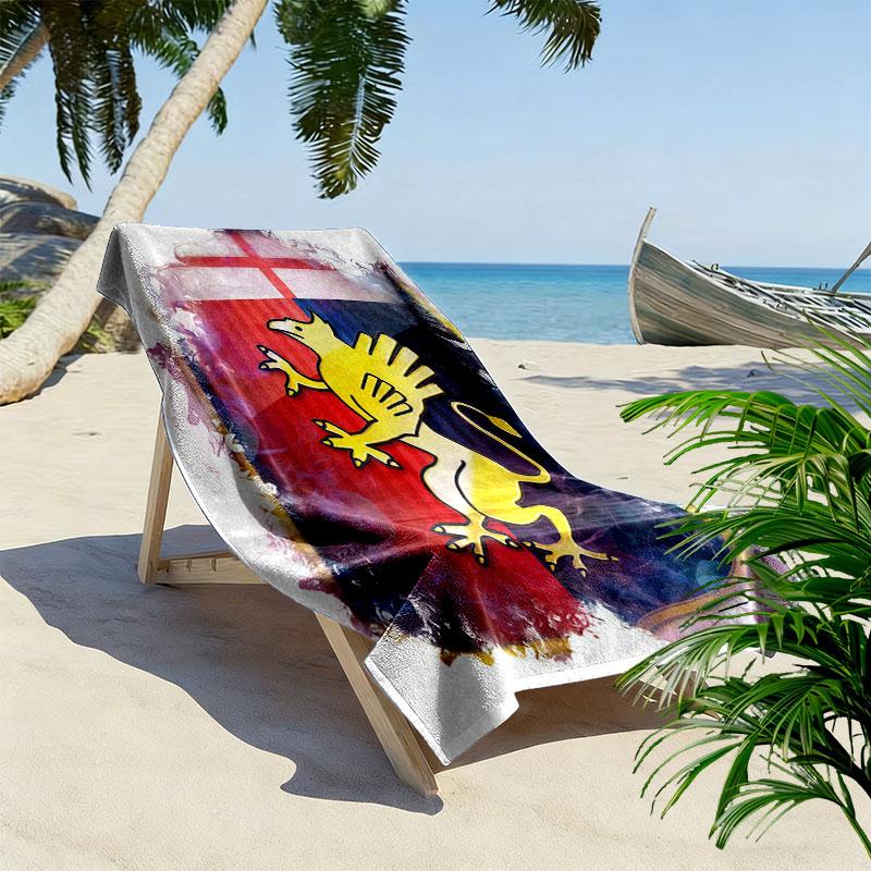 Genoa C.F.C. Logo Beach Towel, Large Soft Quick Dry Towel for Beach Camping Swimming