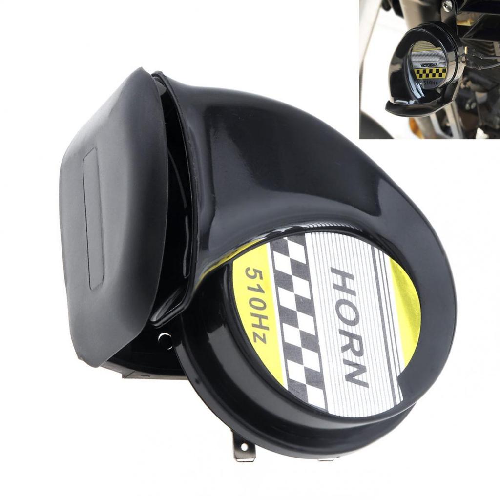 DC 12V 115dB Universal Car Horns Signal Single Sound ABS Snail Horn Claxon Fit for Motorcycles Bicycles Automobiles Cars Vehicle