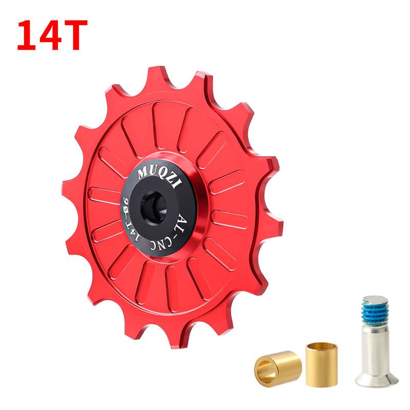 MUQZI 11/12/13/14/15/16/17T Rear Derailleur Jockey Wheel Ceramic Bearing Pulley Guide Wheel For 7/8/9/10/11 Speed