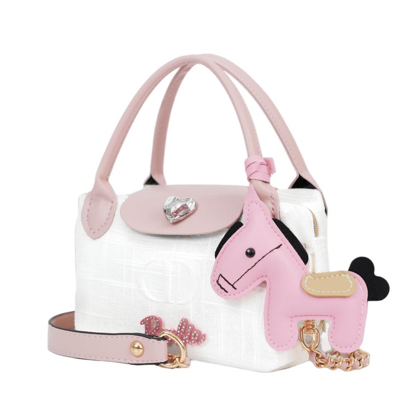 Dior Bag [Customized Cosmetic Bag] Canvas Barbie Niche High-end Commuting Exquisite Fashion Versatile Cute Style Storage Portable Fabric Regenerated