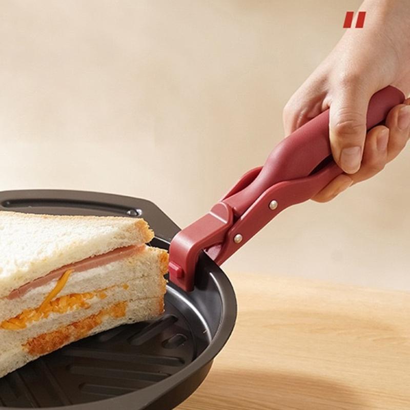 Bowl Holder Clip Safe Handling Kitchen Tongs with Silicone Cover Hot Dishes Grippers Tongs for Baking and Grilling
