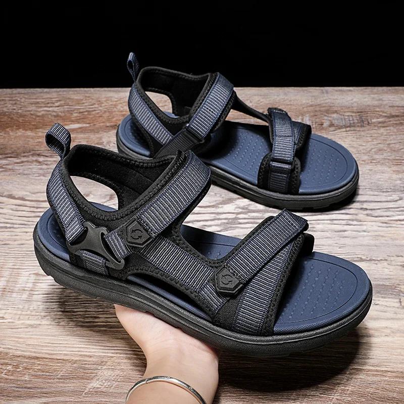 Vanmie Sandal Men  Summer Sandals for Men Leisure Beach Sandals Male Summer Shoes Lightweight Outdoor Casual Shoes