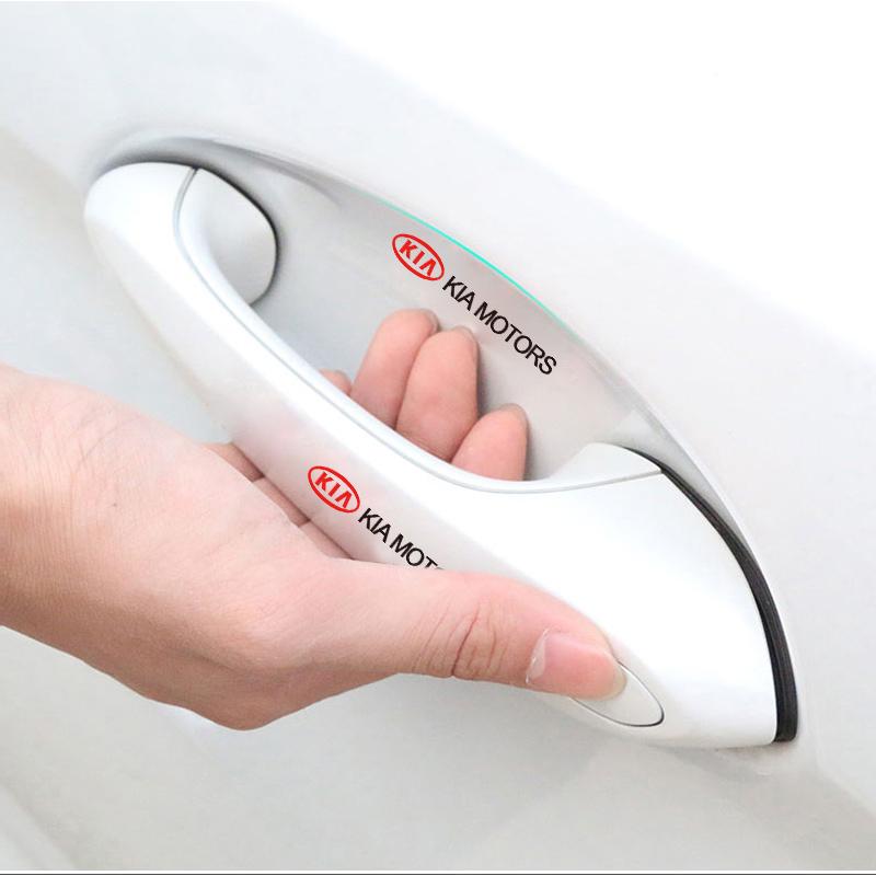 8Pcs Car Door Handle Bowl Anti-scratch Stickers Protective Films For KIA RIO Ceed EV6 EV9 Stinger Forte Niro K9 K5 Soul Sorento