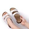 Fashion Crestar Women's Cork Slippers With Adjustable Buckle Summer New Gradient Beach Sandals Lady Fashion Clogs Slides House Slippers