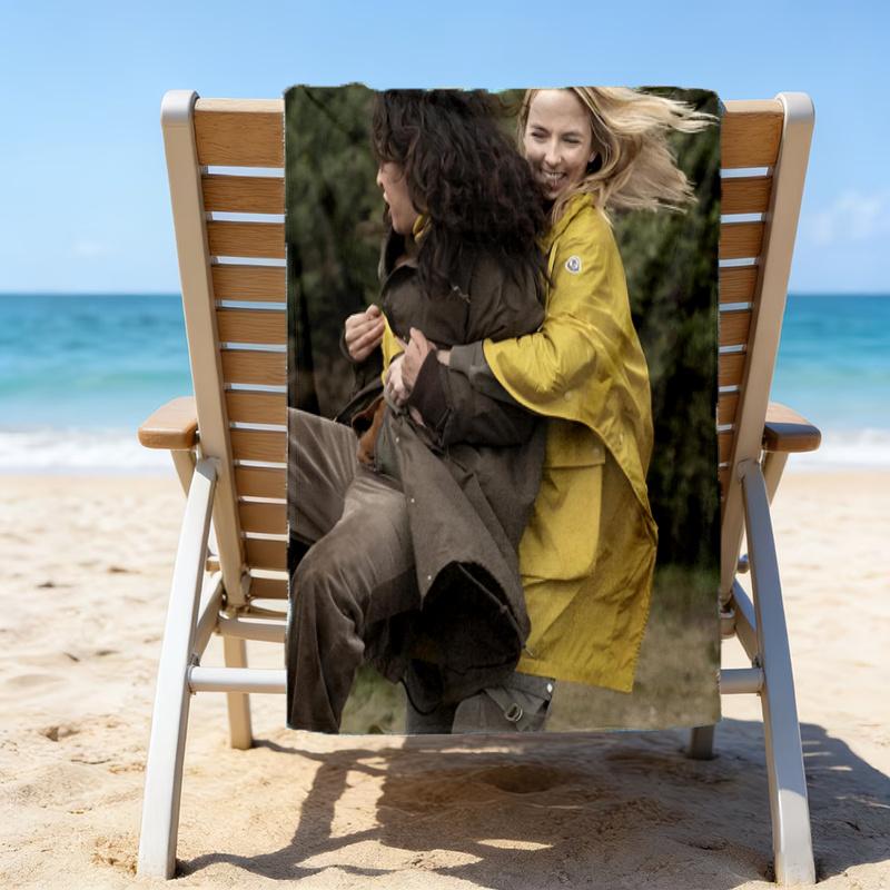 Ultra Soft Beach Towel with Killing Eve Theme,Ideal for Pool,Camping, Diving,Perfect Travel Essential, Vibrant Beach Towel.