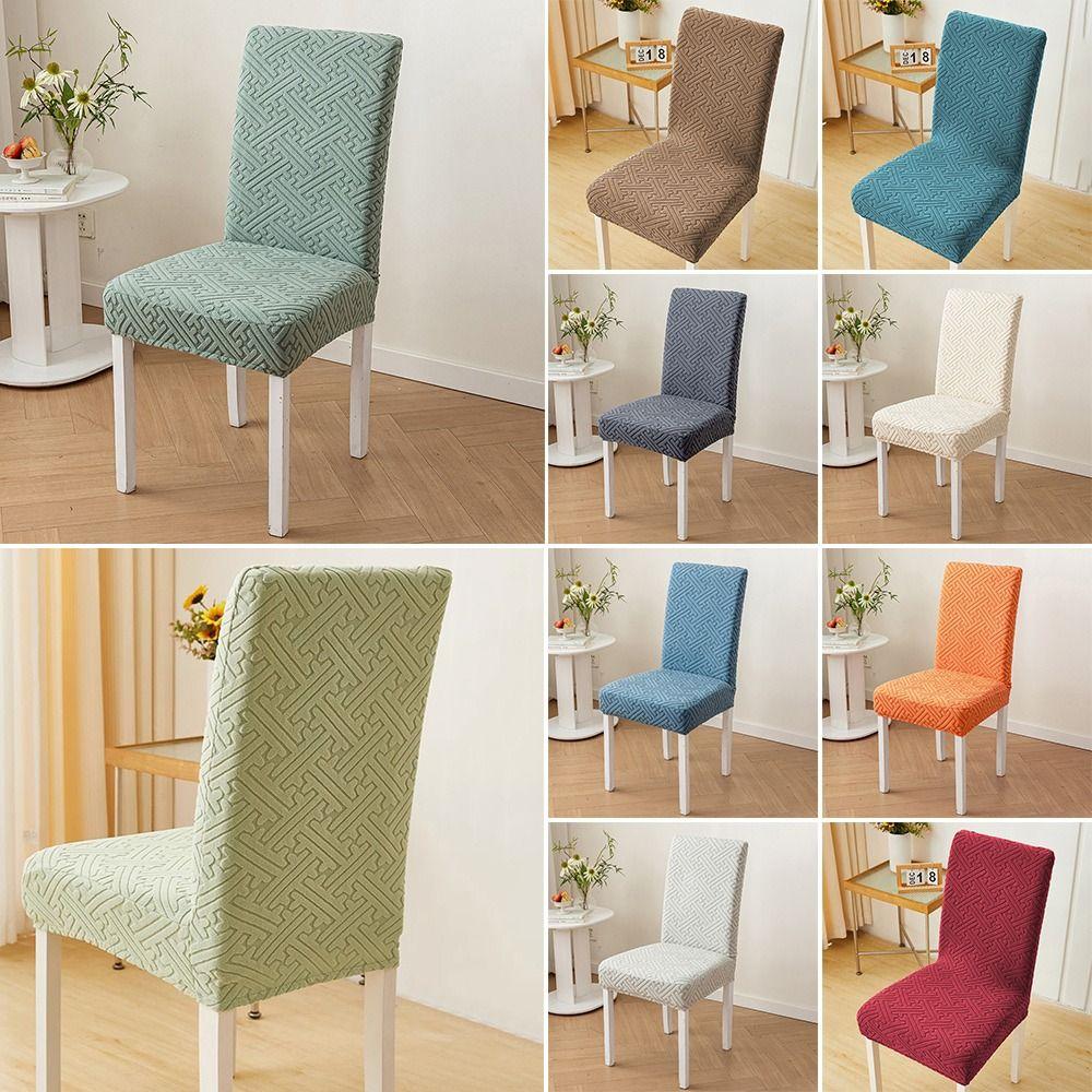 High-elastic Integrated Seat Cover Jacquard Stool Slipcover Backrest Protector  for Home Decoration