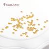 Spacer Separator Beads Wholesale 18K Gold Plated Brass Metal 3mm Flat Square Spacer Beads For Bracelet Necklace DIY Supplies
