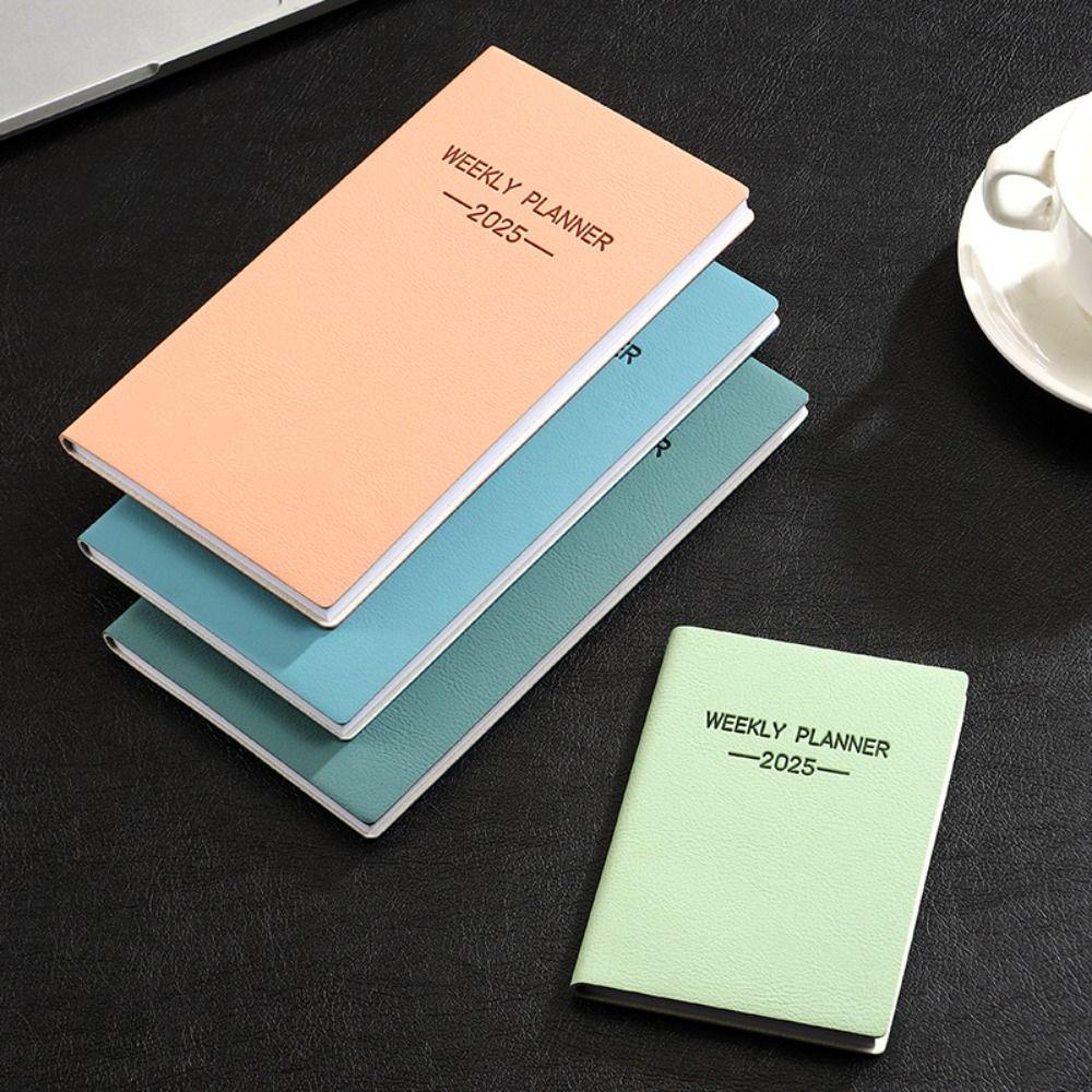 With Calendar 2025 Planner Notebook Angličtina Denní Týdenní Měsíční Plánovač 2025 Agenda Book Students