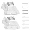 62KD 10/20Pcs 25mm Window Cordless Shade Mounting Brackets with Metal Clip Honeycomb Curtain Blinds Headrail Holder Tool