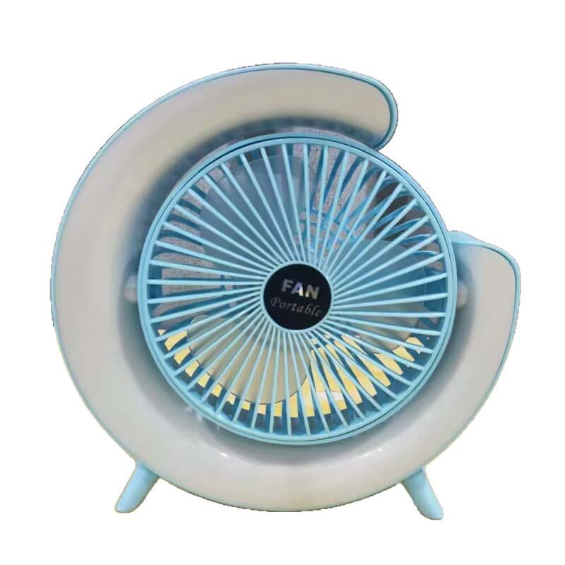 New Mini USB-Charging Moon Fan: Silent Desktop Circulation for Home or Dormitory