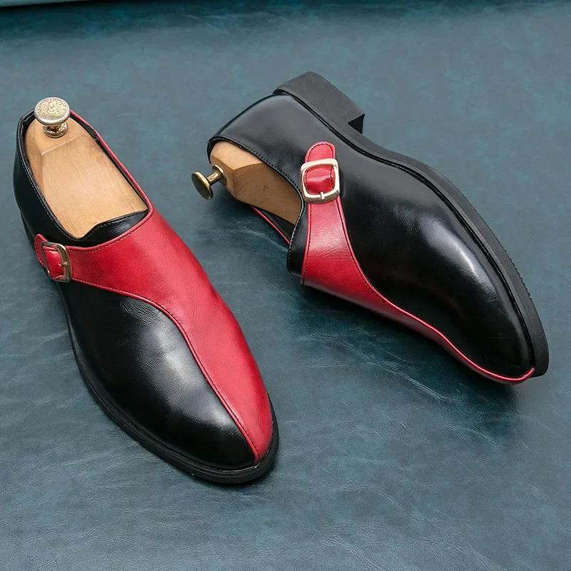 Fashion Leather Shoes Mens Designer Dress Formal Leather Shoes Fashion Wedding Casual Slides Men Loafers Driving Half Shoes